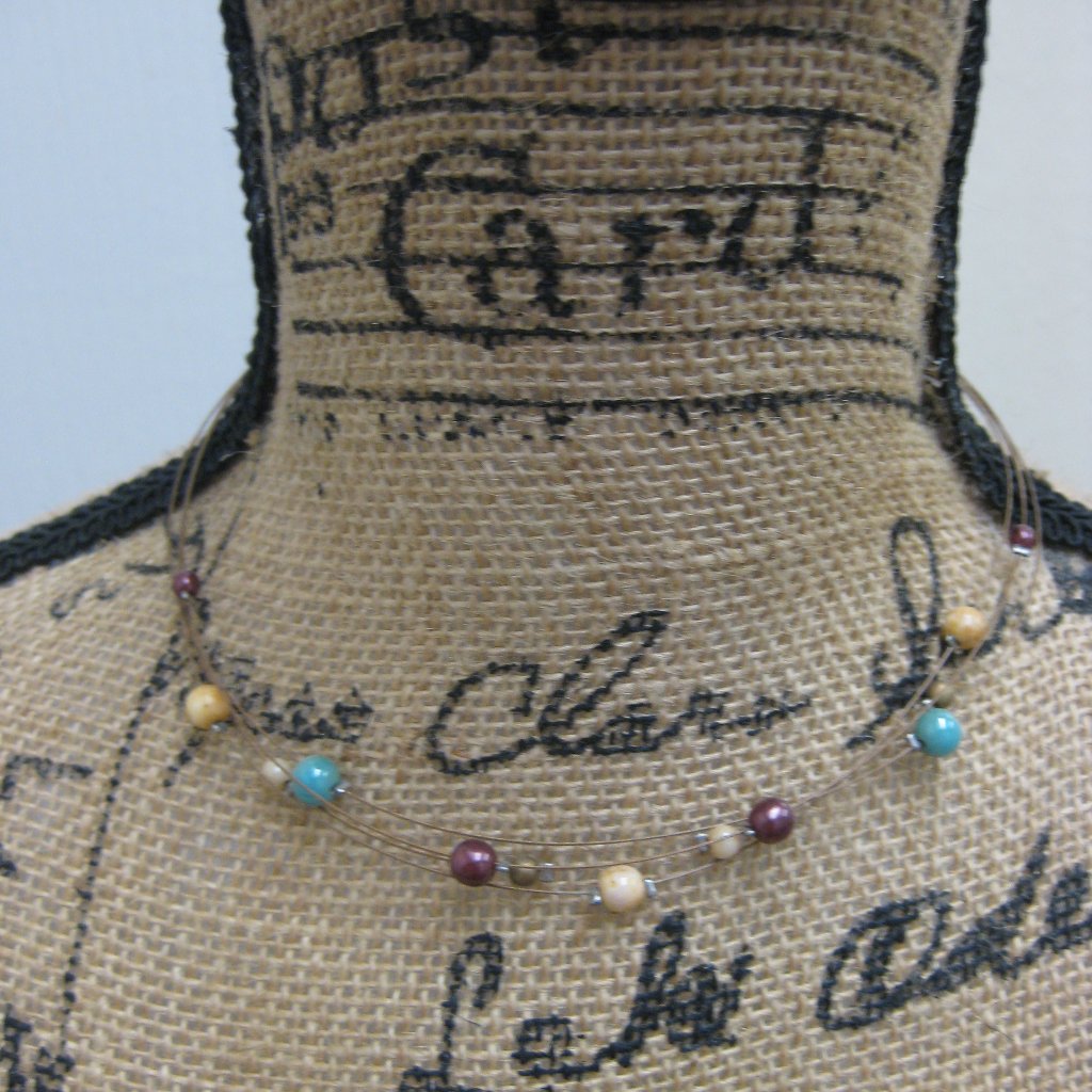 Nwot G.H. Bass & Co. Beaded Choker Necklace